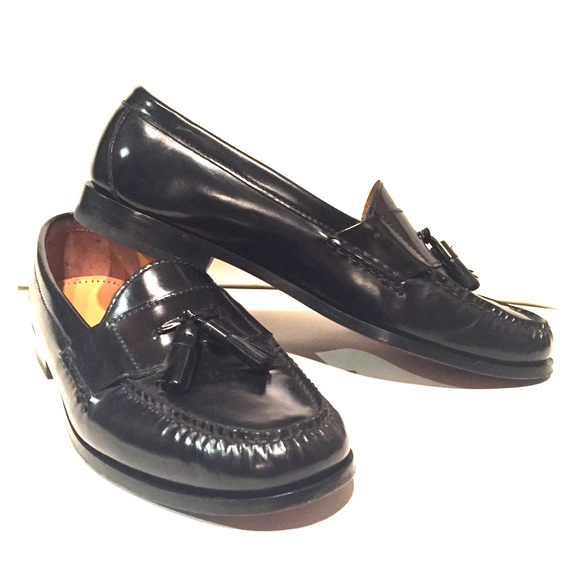 Cole Haan Penny Loafers - Black Tassel Slip On